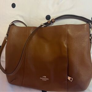 Coach Tan Leather Shoulder Bag